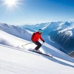 조지아 스키 리조트 정보 - **Prompt:** A breathtaking panoramic view of the Gudauri ski resort in the majestic Caucasus mountai...